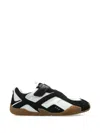 Versace Cross-over Strap Panelled Sneakers In Multi