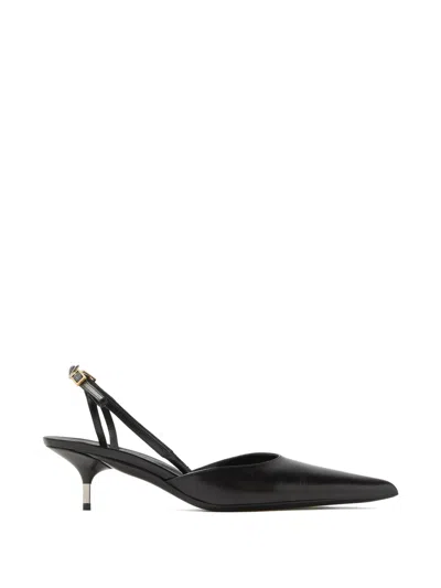 Versace Strap Pointy Pumps In Black