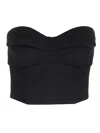 VERSACE STRAPLESS CROPPED TOP