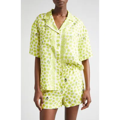 Versace "garden De Fraise" Shirt In Multicolor