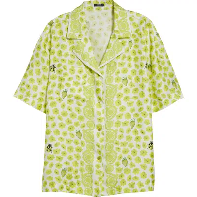 Versace "garden De Fraise" Shirt In Multicolor