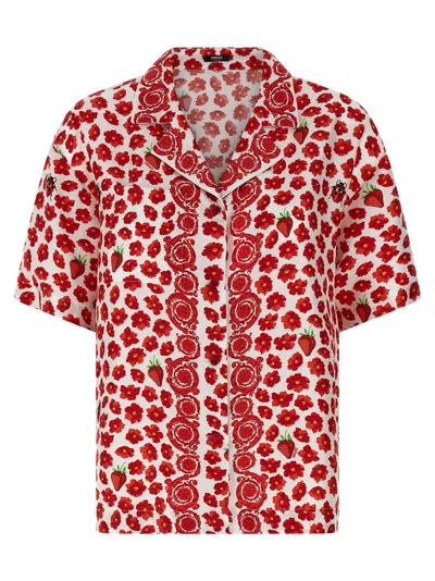 VERSACE STRAWBERRY GARDEN SHIRT