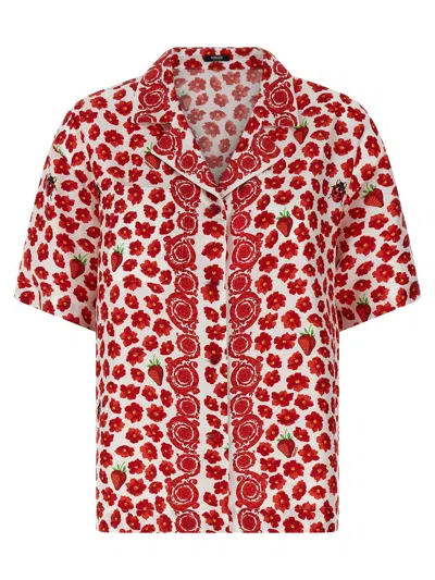 VERSACE VERSACE 'STRAWBERRY GARDEN' SHIRT