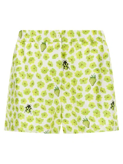 Versace Strawberry Garden Bermuda And Short In Multicolor
