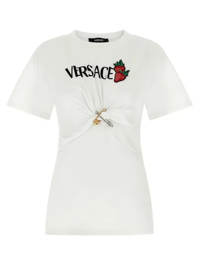 Versace Strawberry T-shirt In White