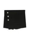 Versace Medusa Button-detailed Shorts In Black
