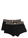 Versace Black Briefs With Elastic Waist With Medusa Print