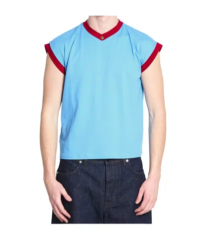 Versace Slim Fit Stretch Cotton Jersey T Shirt In Multi