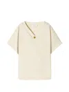Versace Stretch Cotton-jersey T-shirt In Neutral