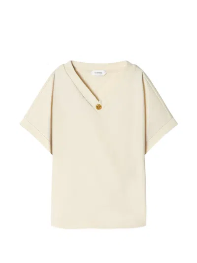 Versace Kids' Stretch Cotton-jersey T-shirt In Neutral