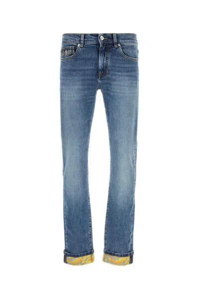 VERSACE STRETCH DENIM JEANS