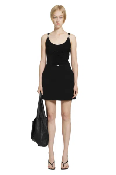 Versace Stretch Viscose Bodysuit In Black