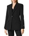 VERSACE STRETCH WOOL ONE BUTTON BLAZER