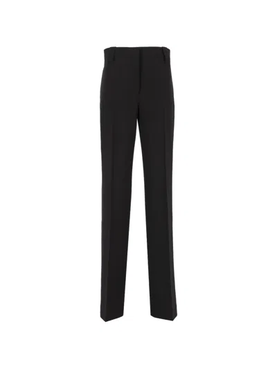 Versace Stretch Wool Pants In Black