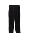 Versace Stretch Wool Tailored Pants In Black