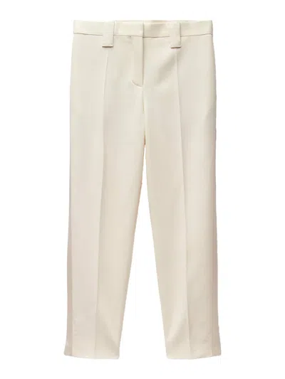 Versace Stretch Wool Trousers In Gray
