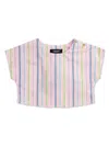 Versace Striped Blouse In Pink