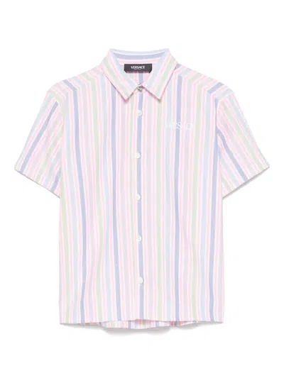 Versace Striped Shirt In ホワイト