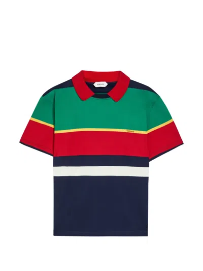 Versace Multicolour Cotton Polyester Polyurethane Nylon Polo Shirt