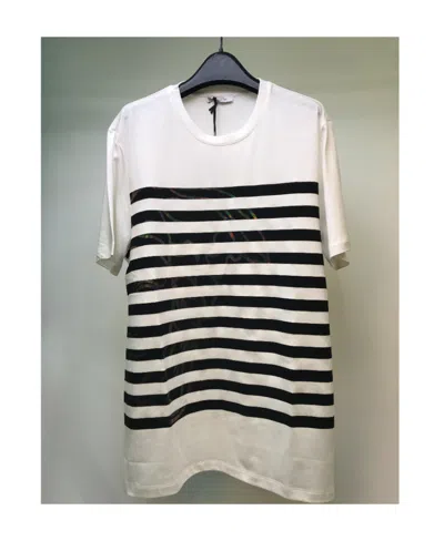 Versace Striped T-shirt In White