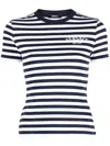 VERSACE STRIPED T-SHIRT WITH EMBROIDERY