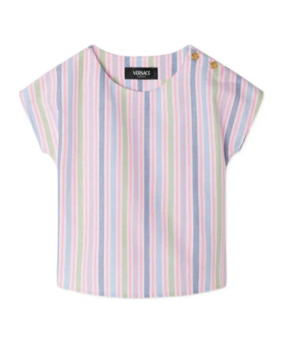Versace Striped Top In White