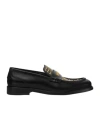 Versace Stud-embellished Loafers In Black