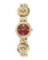 Versace Stud Icon Bracelet Watch In Gold