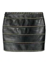 Versace Studded-embellishment Mini Skirt In Black