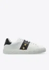 Versace Studded Greca Low-top Sneakers In White