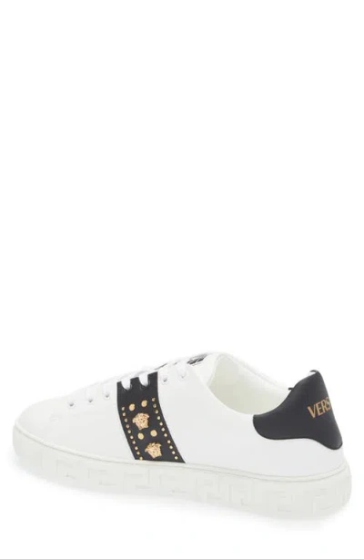 VERSACE VERSACE STUDDED GRECA SNEAKER