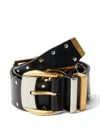 Versace Studded Leather Belt 4 Cm In Black