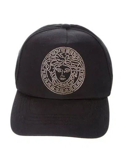 Pre-owned Versace Studded Logo Hat In Multi