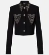 Versace Blazer Informal In Crepe Di Lana Light Weight In Multi
