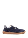 Versace Stylish Sneakers With Unique Inserts In Blue