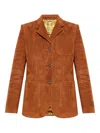Versace Long Sleeve Leather Jacket