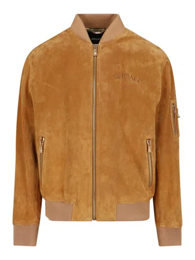 VERSACE SUEDE BOMBER JACKET