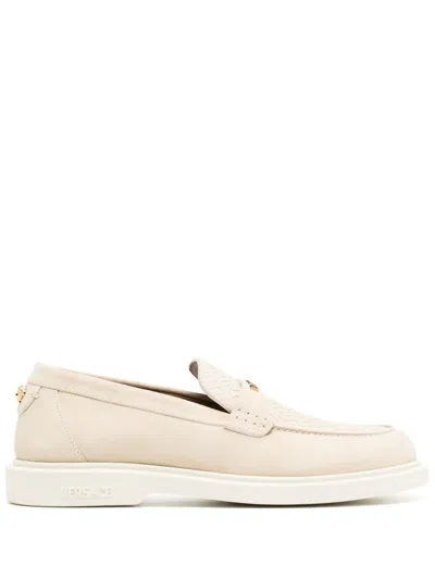 Versace Suede Loafers In 中性色