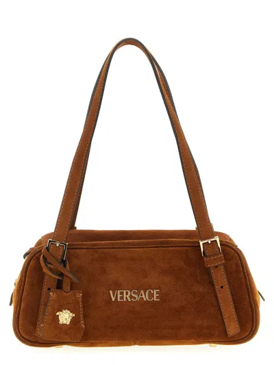 VERSACE VERSACE SUEDE SHOULDER BAG