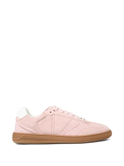 Versace Suede Sneakers In Pink