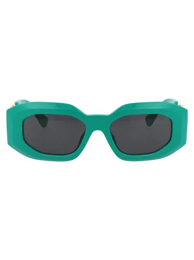 Versace Geometrical Sunglasses 0 Ve4425 U 536487 In 536487 Green