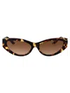 Versace Bright Greca Embellished Cat-eye Sunglasses In Brown