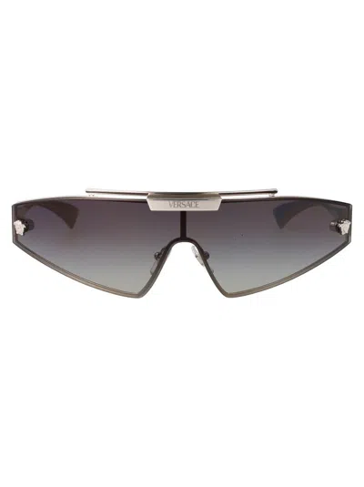 Versace Sunglasses In 100011 Silver