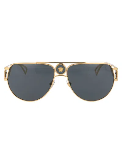 Versace Sunglasses In 100287 Gold