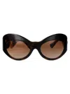 Versace Havana Injected Sunglasses In 108/13 Havana