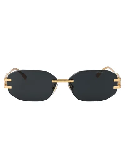 Versace Sunglasses In Gold