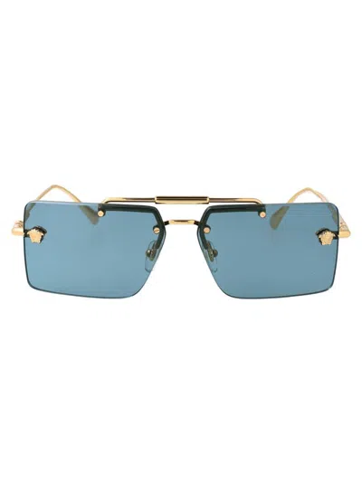 Versace Sunglasses In Gold
