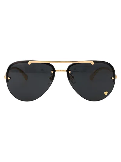 Versace Sunglasses In Gold