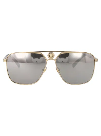 Versace Sunglasses In Gold