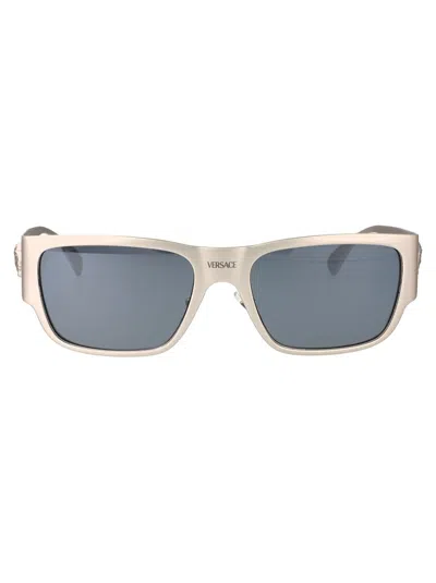 Versace Sunglasses In 12666g Silver